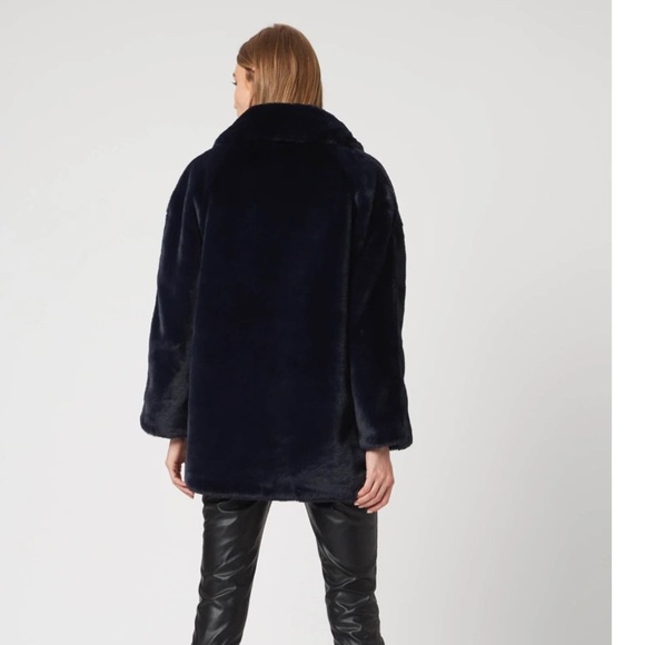 Apparis Faux Fur Coat Size Small - Picture 3 of 4